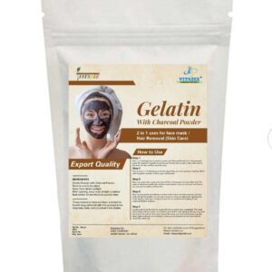 gelatin with activated charcoal powder