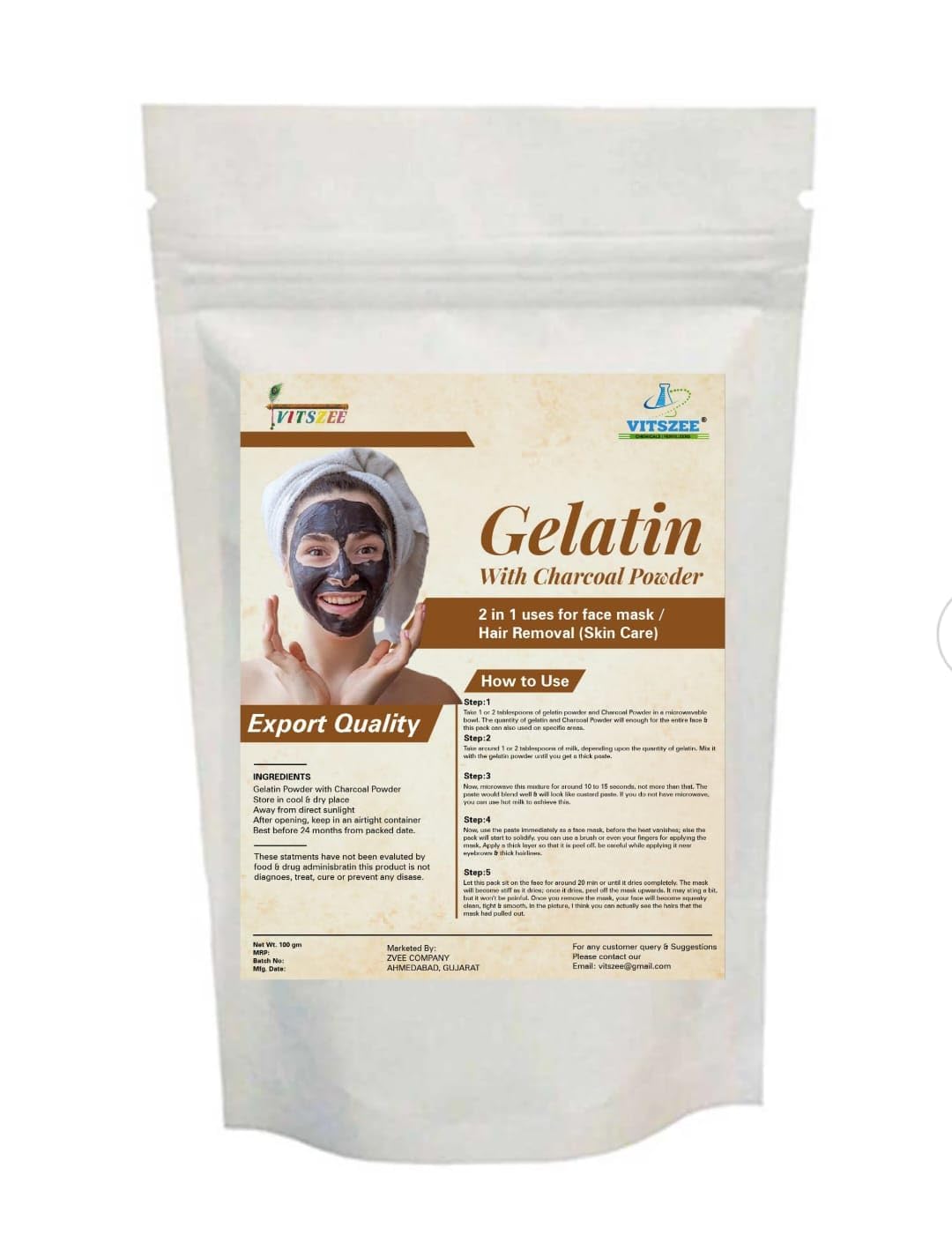 gelatin with activated charcoal powder gelatin with activated charcoal powder