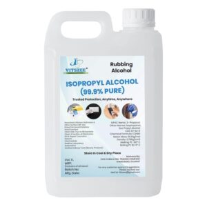 VITSZEE Iso Propyl Alcohol 1L | 99% Pure IPA | Rubbing Alcohol | Multipurpose Cleaner | Electronics & Surface Cleaning | Laboratory & Industrial Use