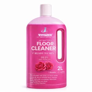 VITSZEE Floor Cleaner 2L | Ready to Mix | Disinfectant Surface Cleaner liquid | Kills 99.9% Germs | Long Lasting Fresh Fragrance | Suitable for Tiles, Marble, Kitchen & Bathroom